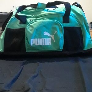 Blue Green Puma Gym Bag